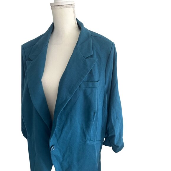 MODCLOTH Women's Teal 3/4 Blazer Jacket Size 4X - Picture 5 of 6
